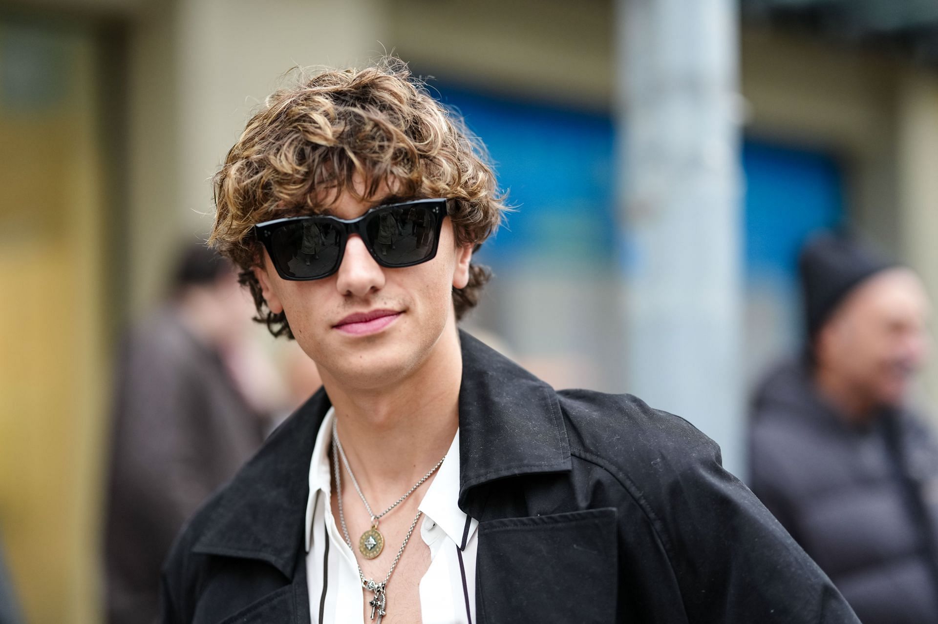 Gavin Casalegno at the 2025 New York Fashion Week (Image via Getty)